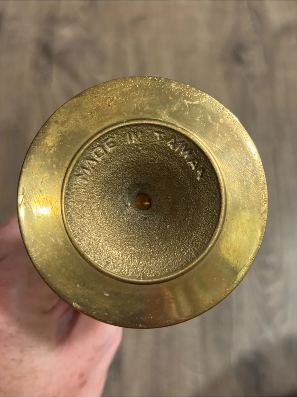 Brass Taper Candle Stick Holder 7”- Gold Finish Made in Taiwan